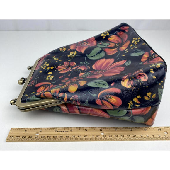 Patricia Nash Leather Tropical Escape Novella Purse Frame Handle NO CHAIN STRAP - Picture 15 of 15